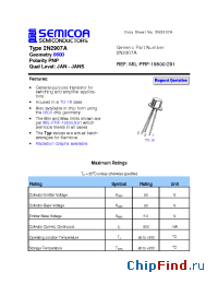 Datasheet 2N2907A manufacturer Semicoa